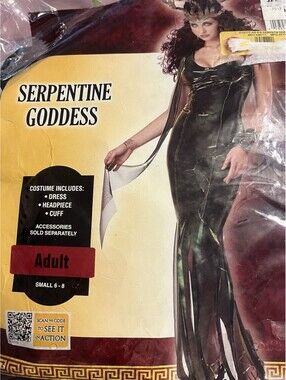 Serpentine Goddess Medusa  Costume Womens S